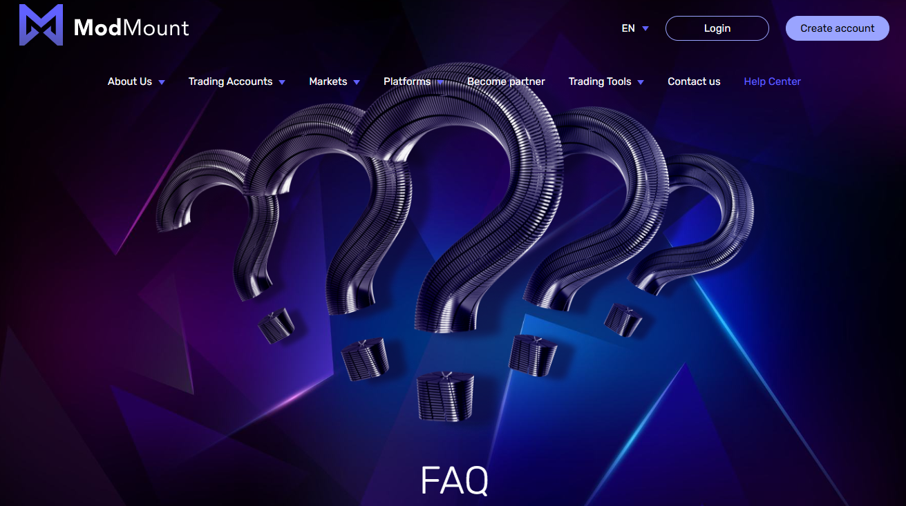 Find out about Modmount deposit processes and more on the FAQ page on the website